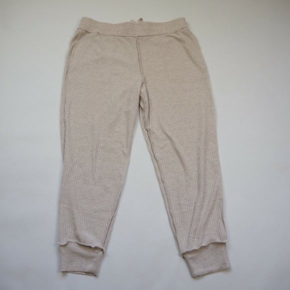 Splendid Jogger Beige Fireside Waffle Knit Pants Running Women - Picture 6 of 9